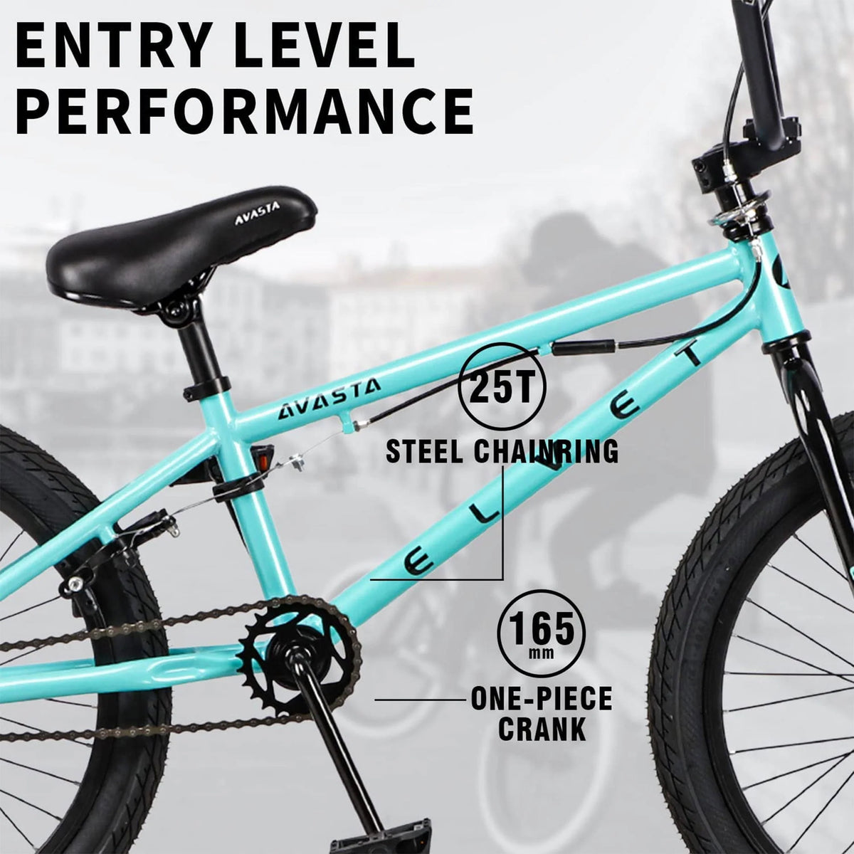 18 Inch Mint Green Kid BMX Bicycle H6352