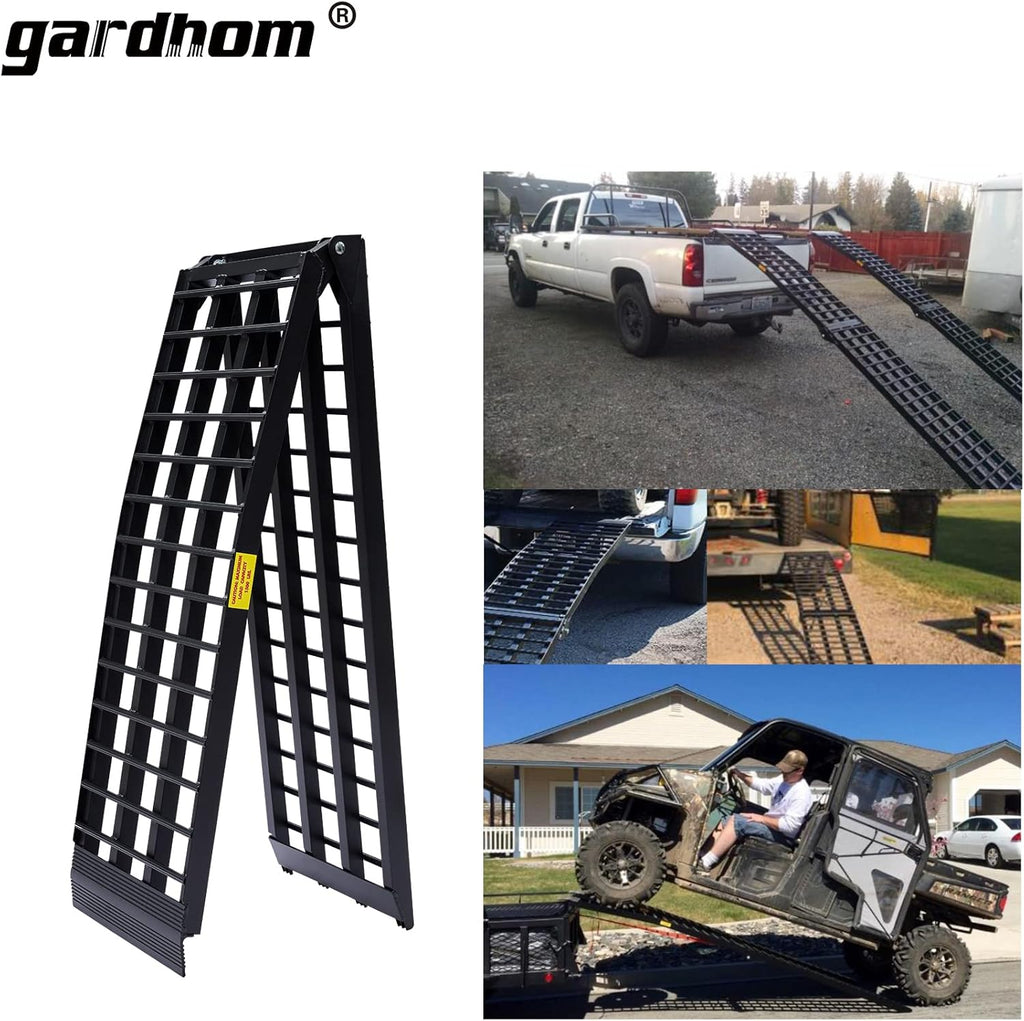 1500 lbs Capacity Portable Aluminum Folding Loading Ramp O4784