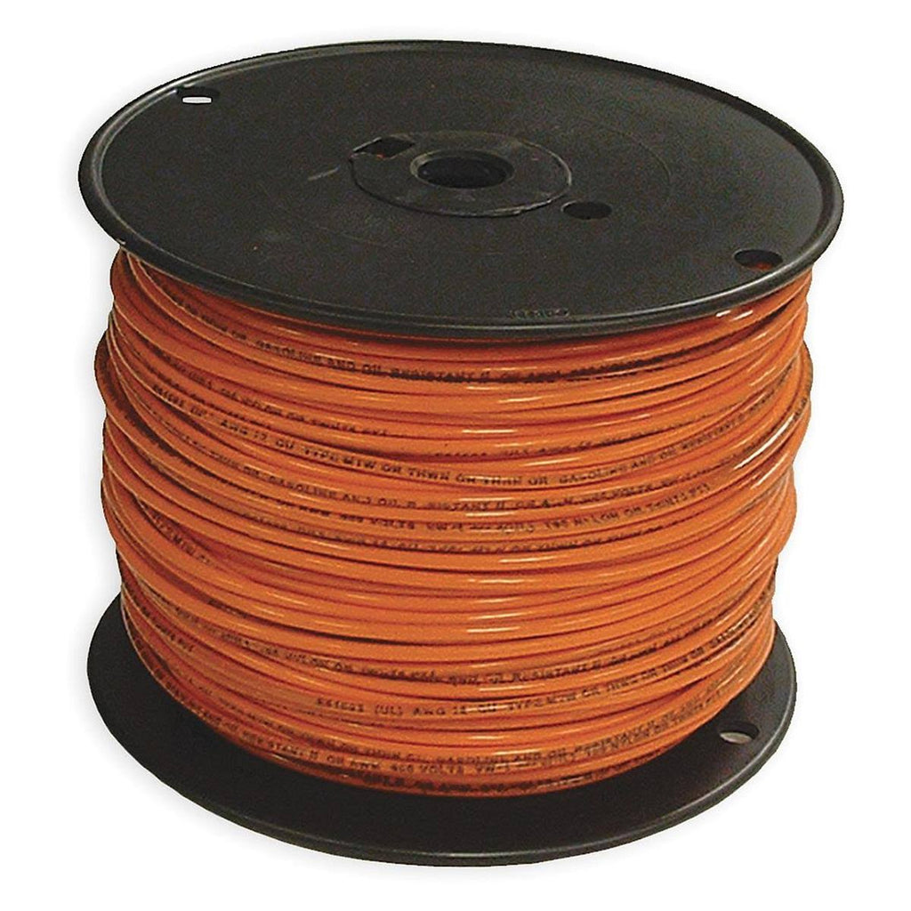 THHN Building Wire, 12 AWG, Orange, 500ft J683315