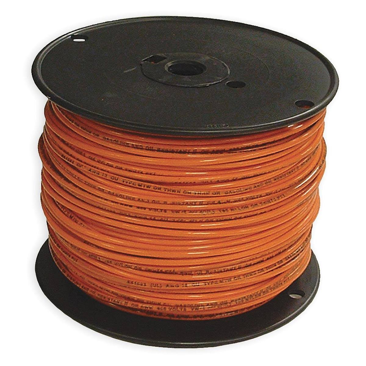 THHN Building Wire, 12 AWG, Orange, 500ft J683315