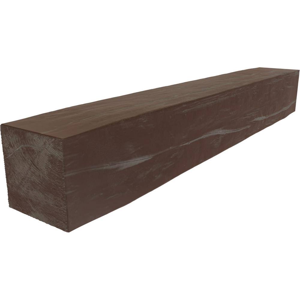 Aged Pecan Faux Wood Fireplace Mantel J7322