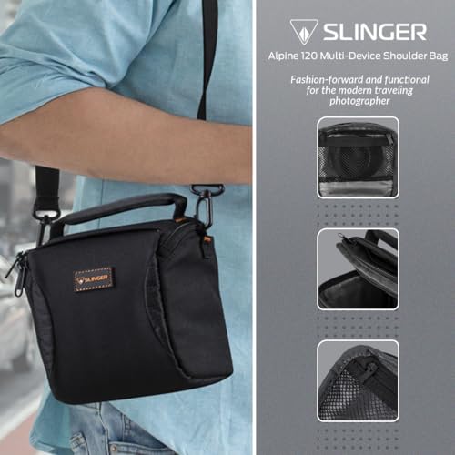 Black Mirrorless Camera with 64GB Memory and Shoulder Bag V751184