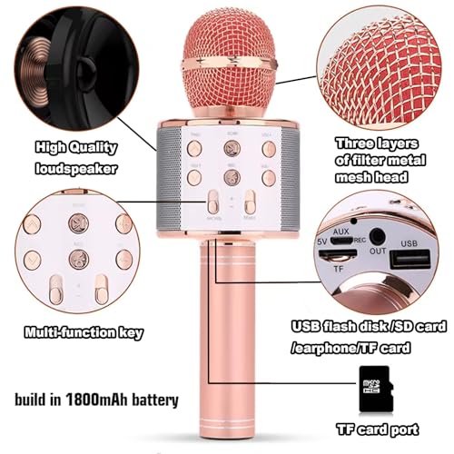 Wireless Bluetooth Karaoke Microphone 3-in-1 J623624