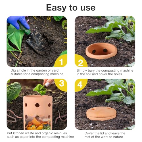 Clay Worm Composting Bin I10918