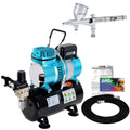 0.2 Dual-Action Gravity Airbrush Kit Tank Air Compressor P2964