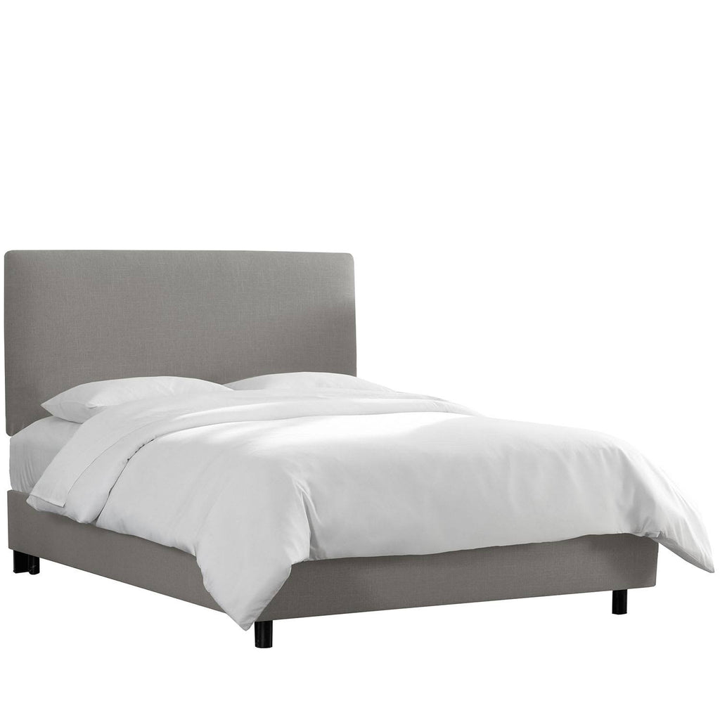 Navy Blue Full Microsuede Bed U5459