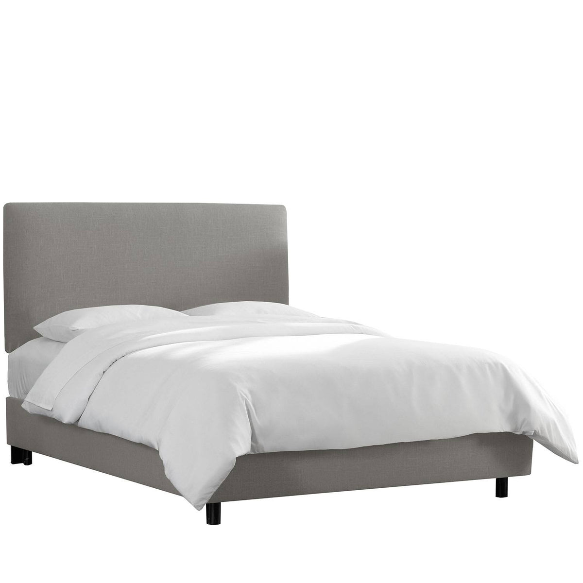 Navy Blue Full Microsuede Bed U5459