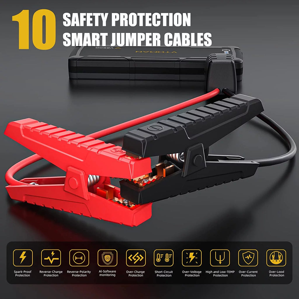 2500A Peak 12V Portable Car Jump Starter X260