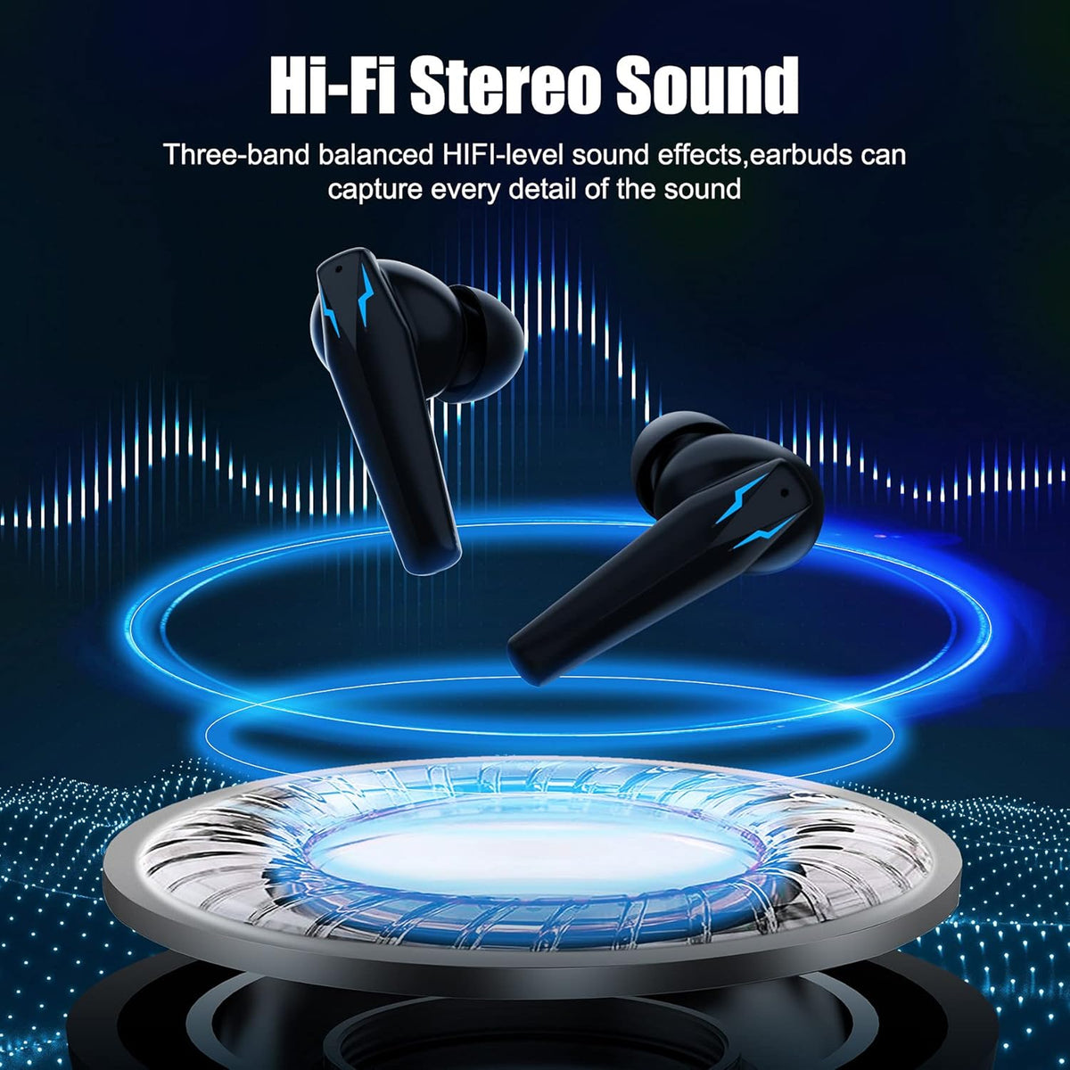 Wireless Earbuds Bluetooth in-Ear Headphone with Microphone Pack of 2 F8640