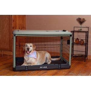 Medium Steel Dog Crate with Pad B364