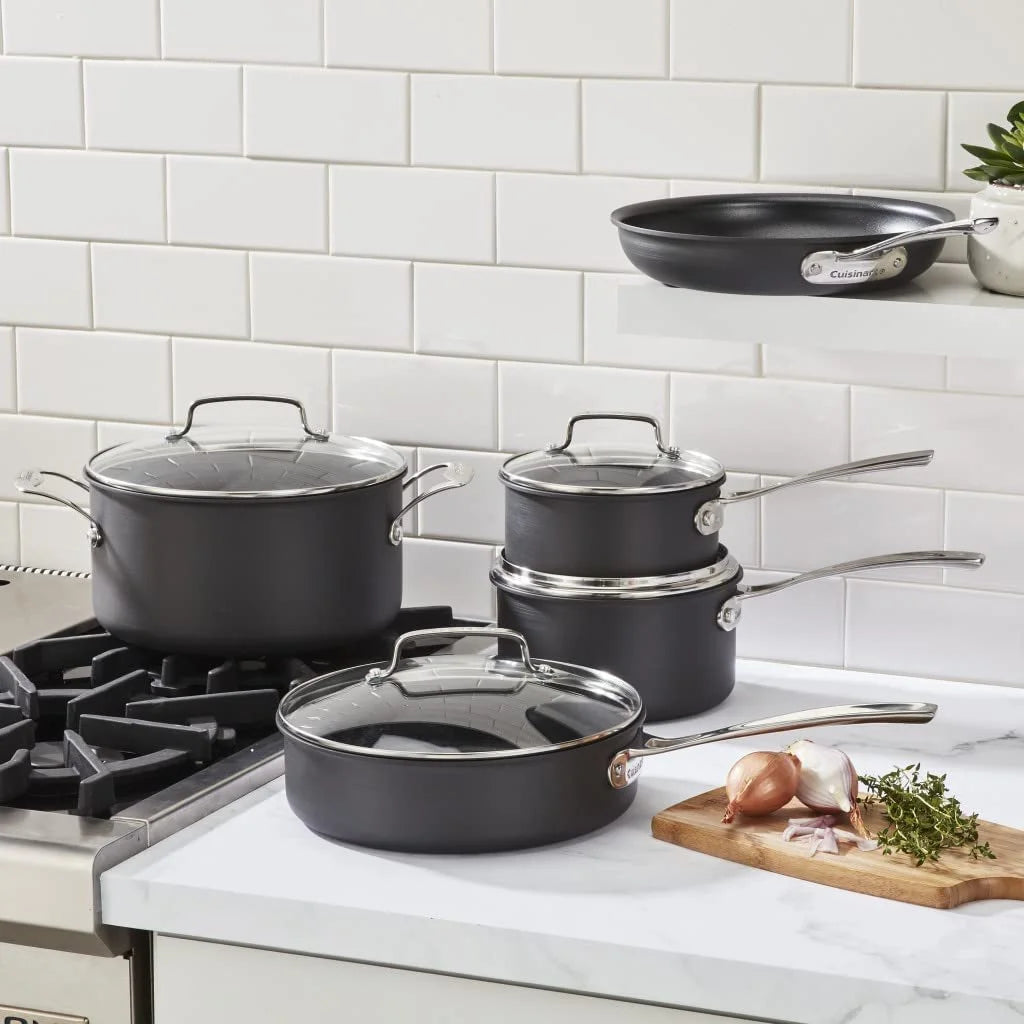 9 Piece Hard Anodized Cookware Set W52000