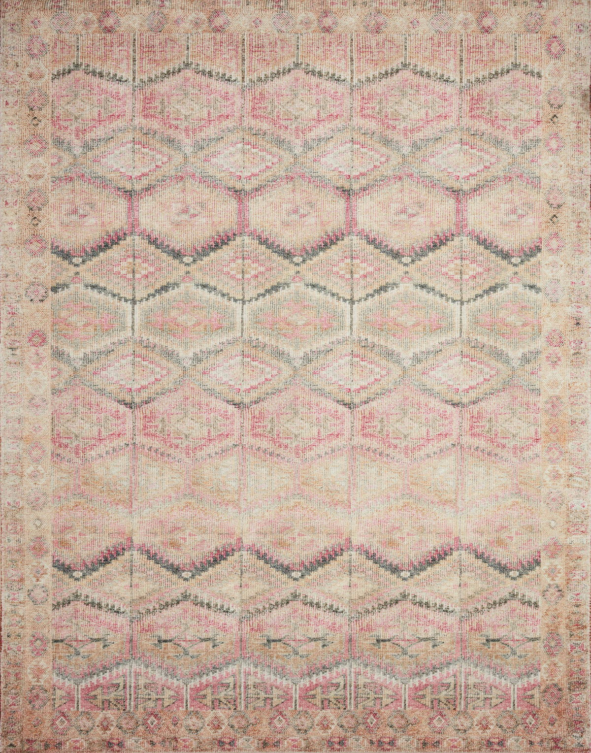 Pink 2'6 x 12'0 Rug T1214