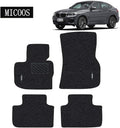 Black Waterproof Heavy Duty Car Floor Mat Set Pack of 2 B166283
