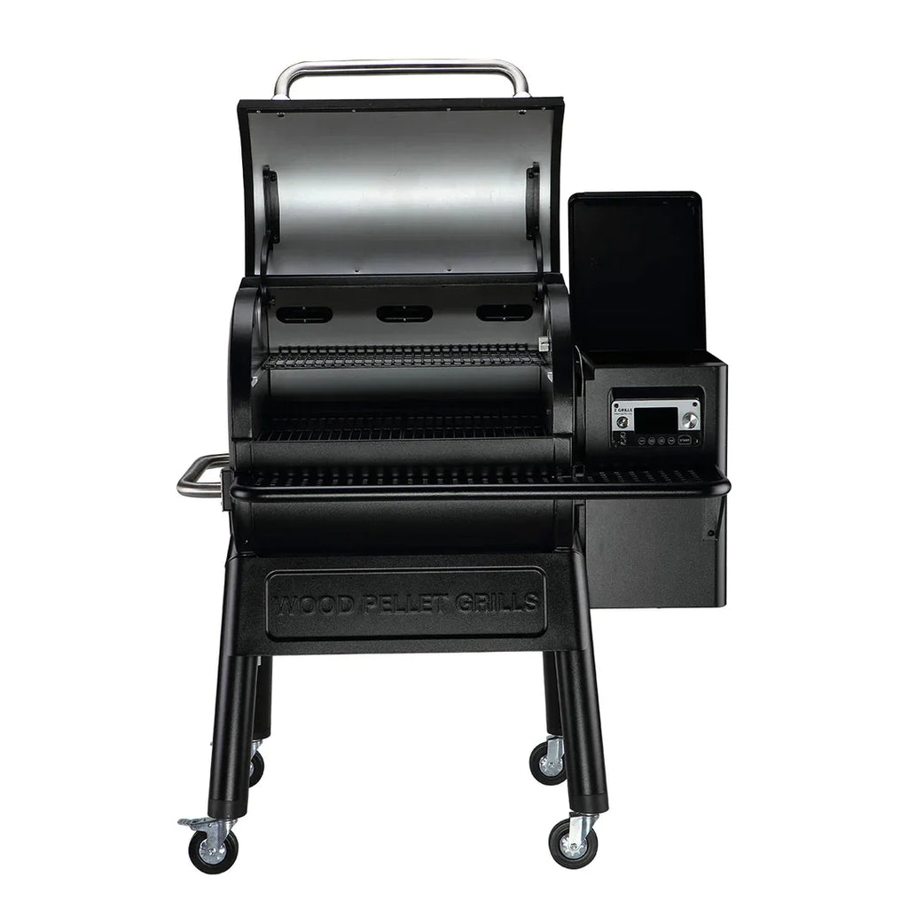 Pellet Grill & Smoker with Foldable Front Shelf, Ash Cleanout System, Rain Cover, 1056 sq.in Cooking Area B5257
