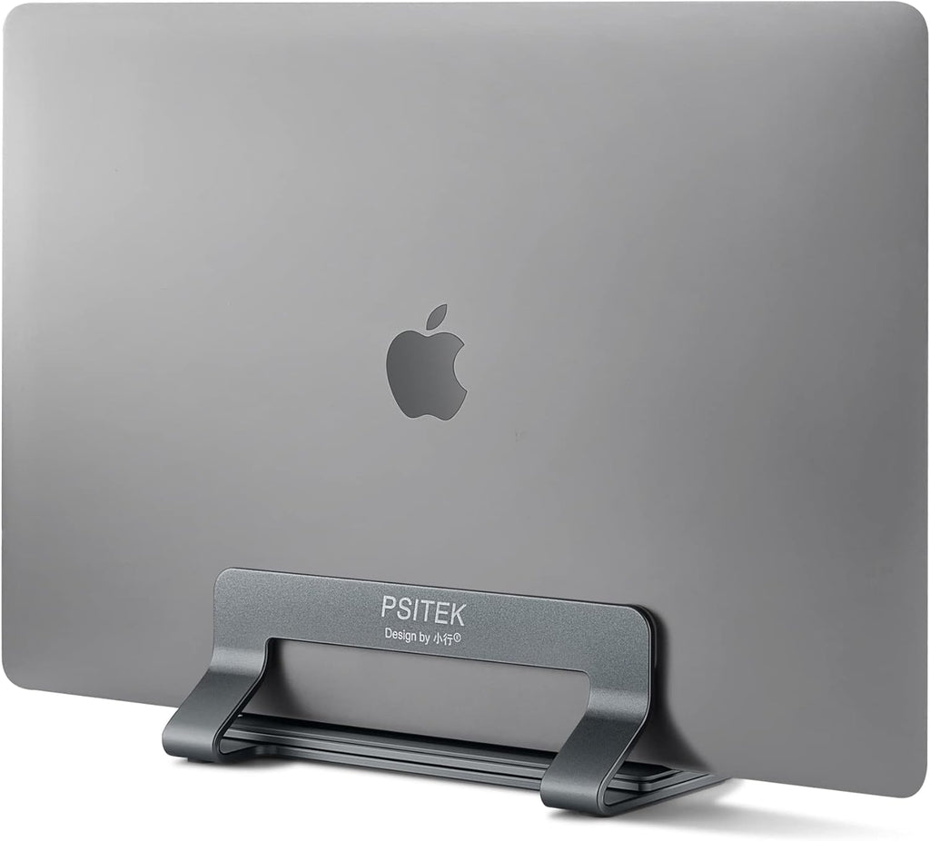 Vertical Laptop Stand Dock Holder, Adjustable Width, Aluminum Alloy, Pack of 2 O49265