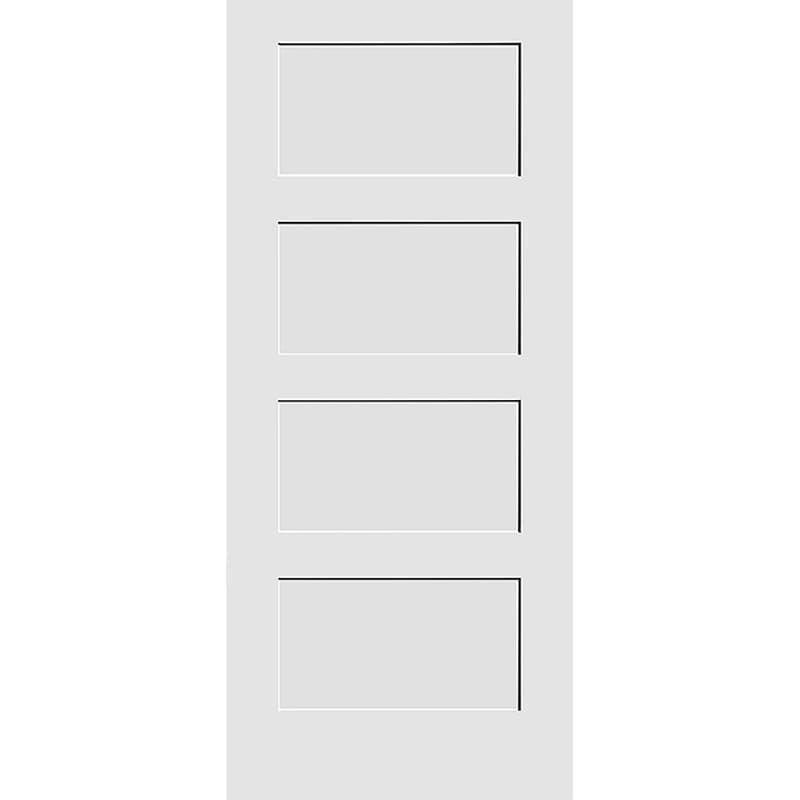 32x22 by 80x22 Shaker 4-Panel Interior Slab Passage Door Primed A918