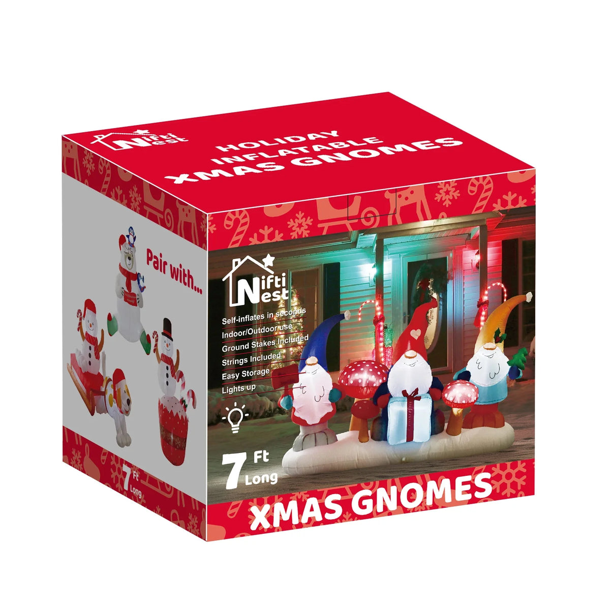 Christmas Inflatable Decorations with LED Lights Q6030