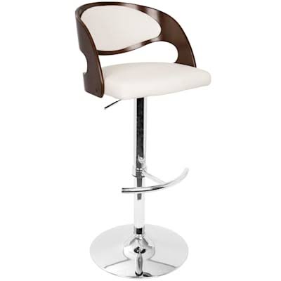 Cherry Wood Adjustable Swivel Barstool R999