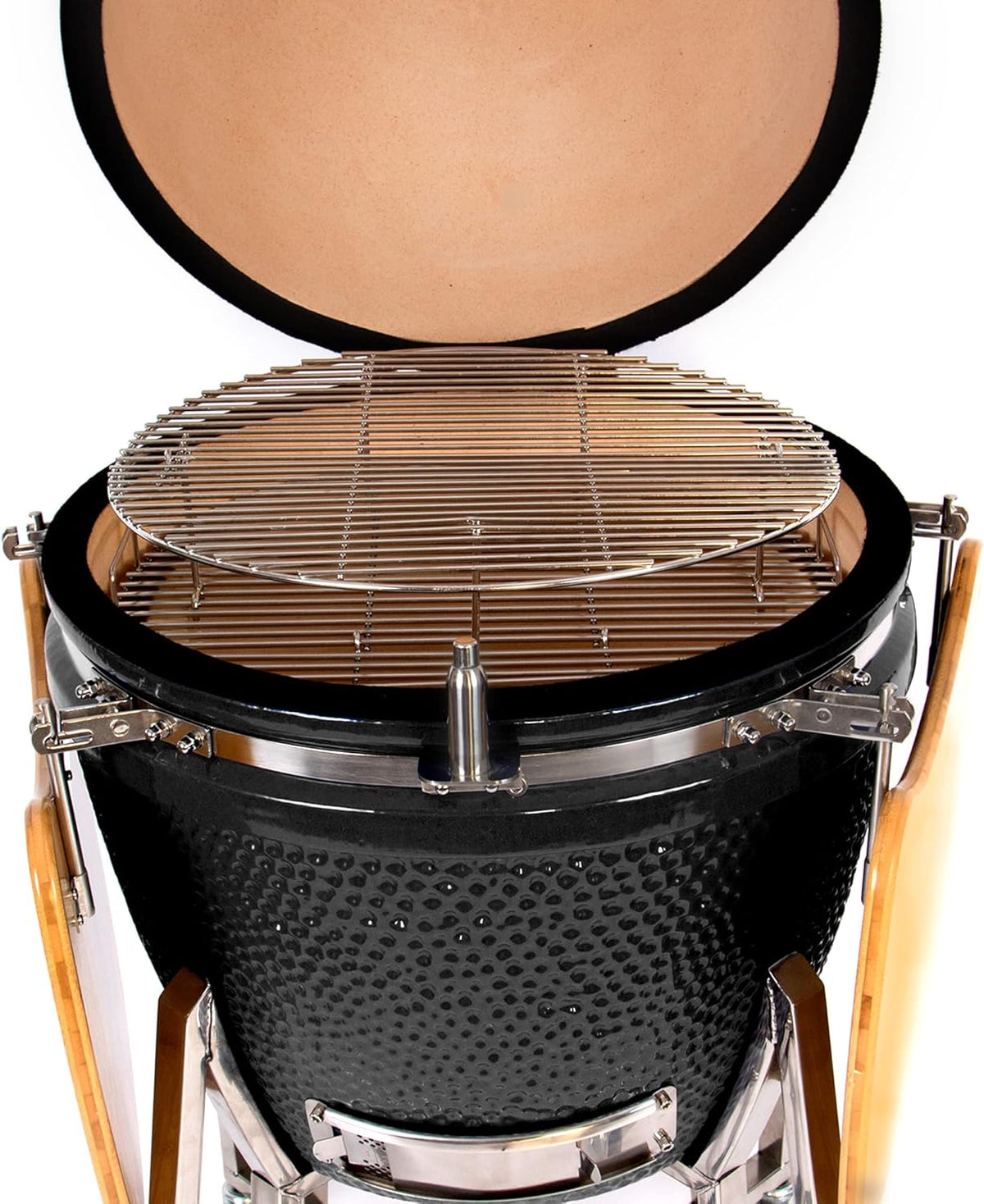 24 Kamado Ceramic Grill with Stainless Steel Cart P767