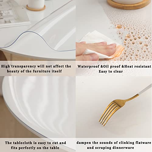 Round Clear PVC Tablecloth Thickness 1.5mm/2mm Z155844