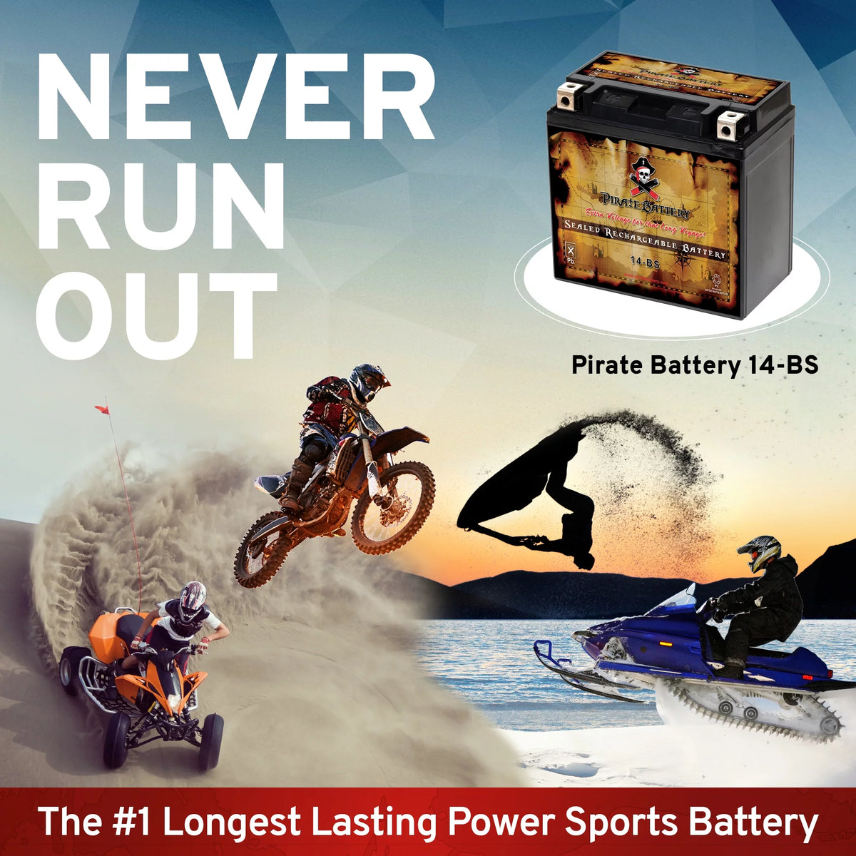 12 Volts 12 Ah 200 Cca ATV Battery F152926