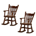 Walnut Dollhouse Rocking Chairs, 2 Pieces U4253