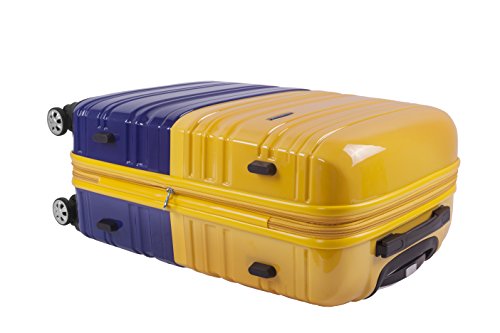 Expandable Hardside Spinner Wheel Luggage, Two Tone Navy, Carry-On 20-Inch Z396