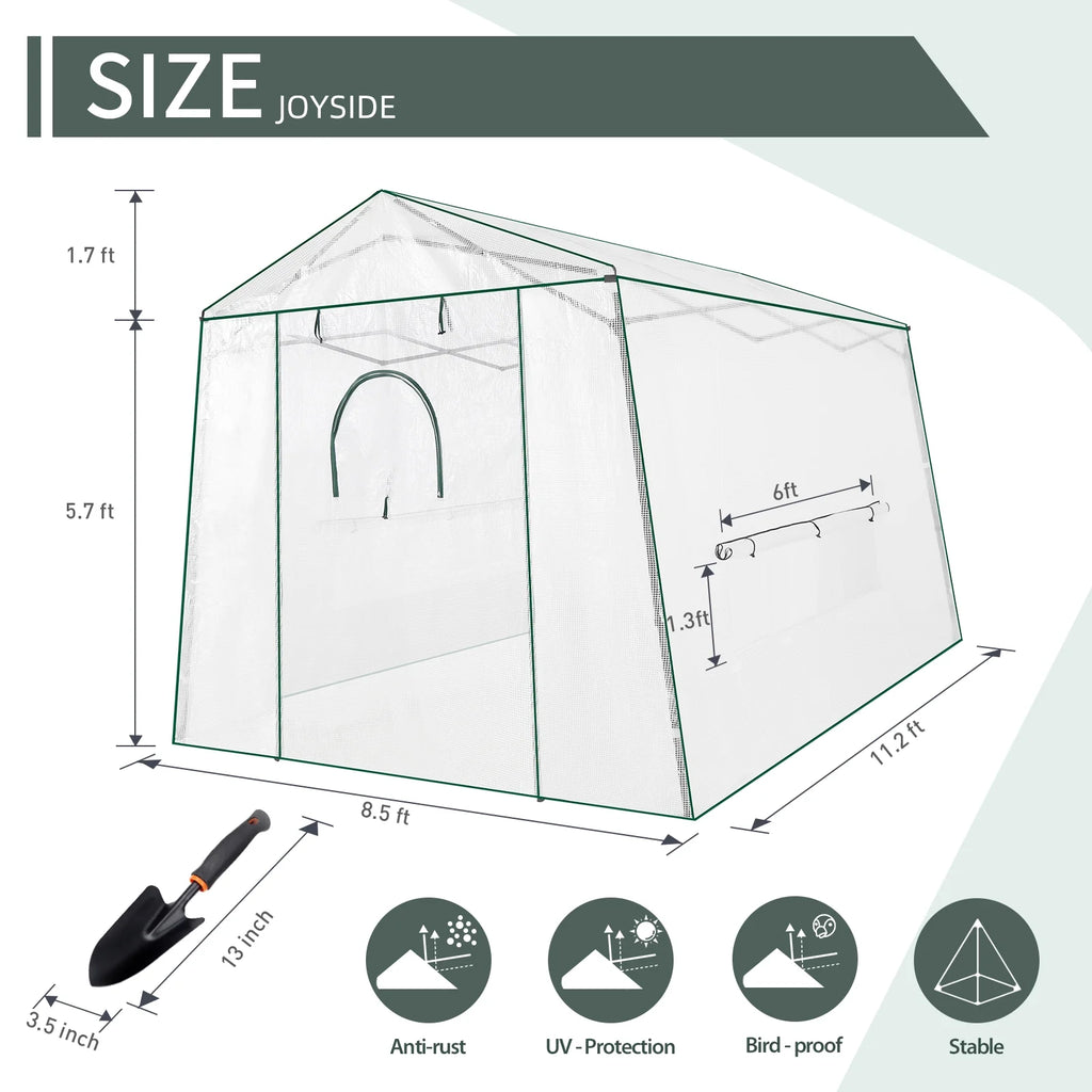 White Pop-up PVC Greenhouse B724313