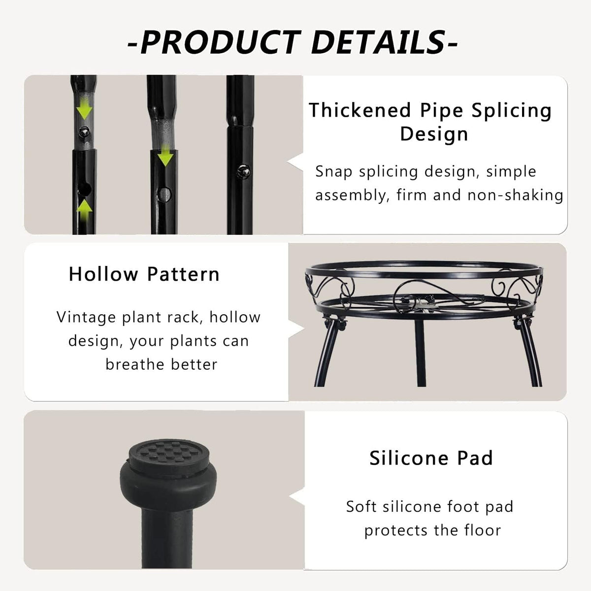 2 Tier Metal Plant Stand F40018