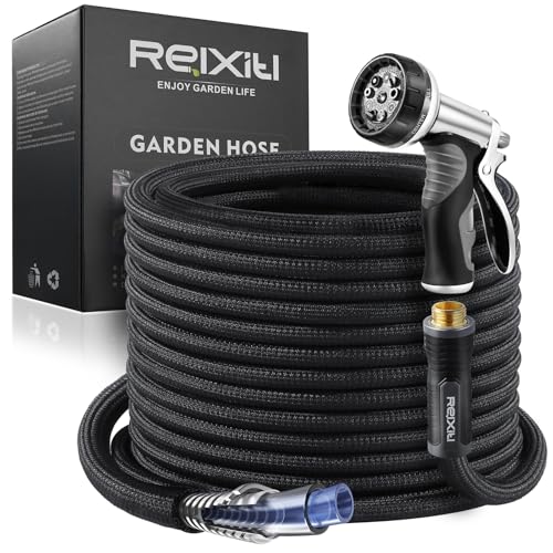Black 50FT Flexible Water Hose with 10 Function Sprayer P835503