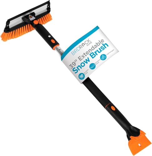 Extendable Snow Brush with Detachable Ice Scraper O130