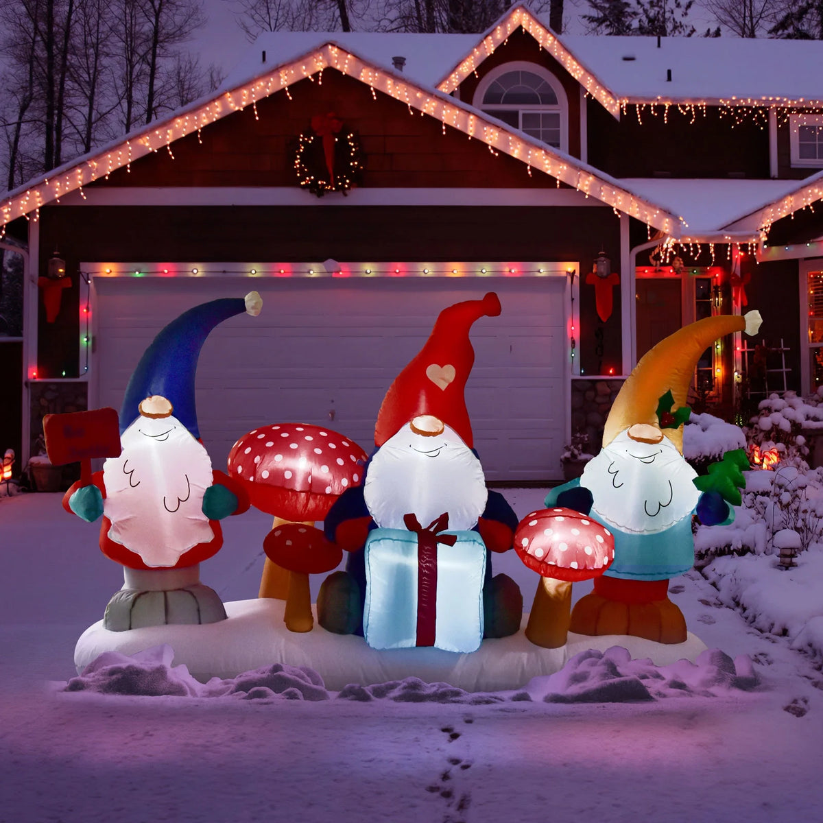 Christmas Inflatable Decorations with LED Lights Q6030
