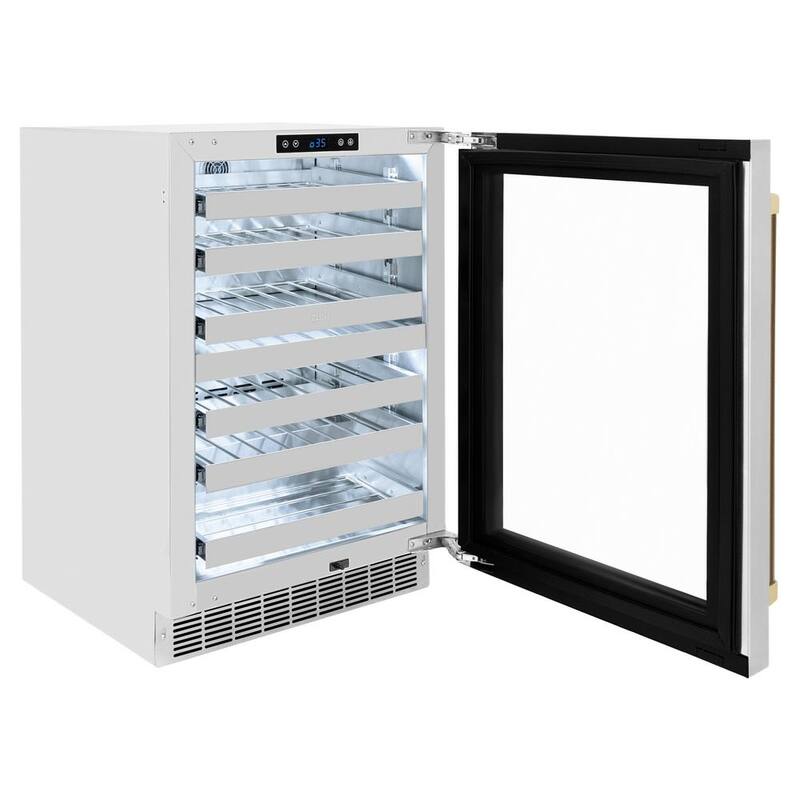 24 in. Dual Zone 44-Bottle Wine Cooler with Glass Door C920