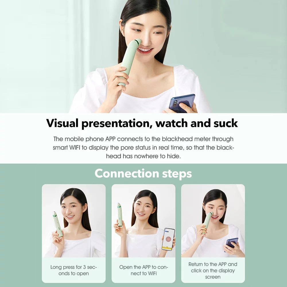 Blackhead Remover with Camera and Suction Probes T52929