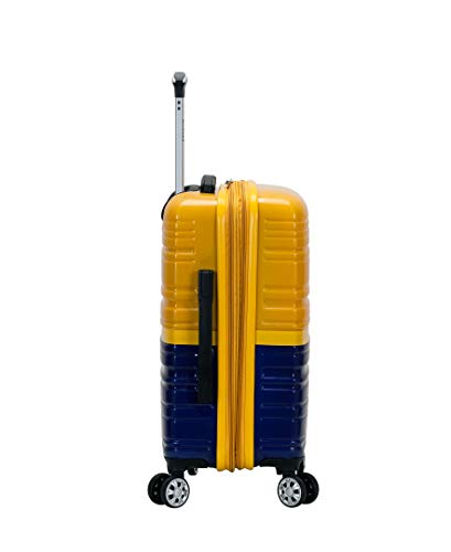 Expandable Hardside Spinner Wheel Luggage, Two Tone Navy, Carry-On 20-Inch Z396