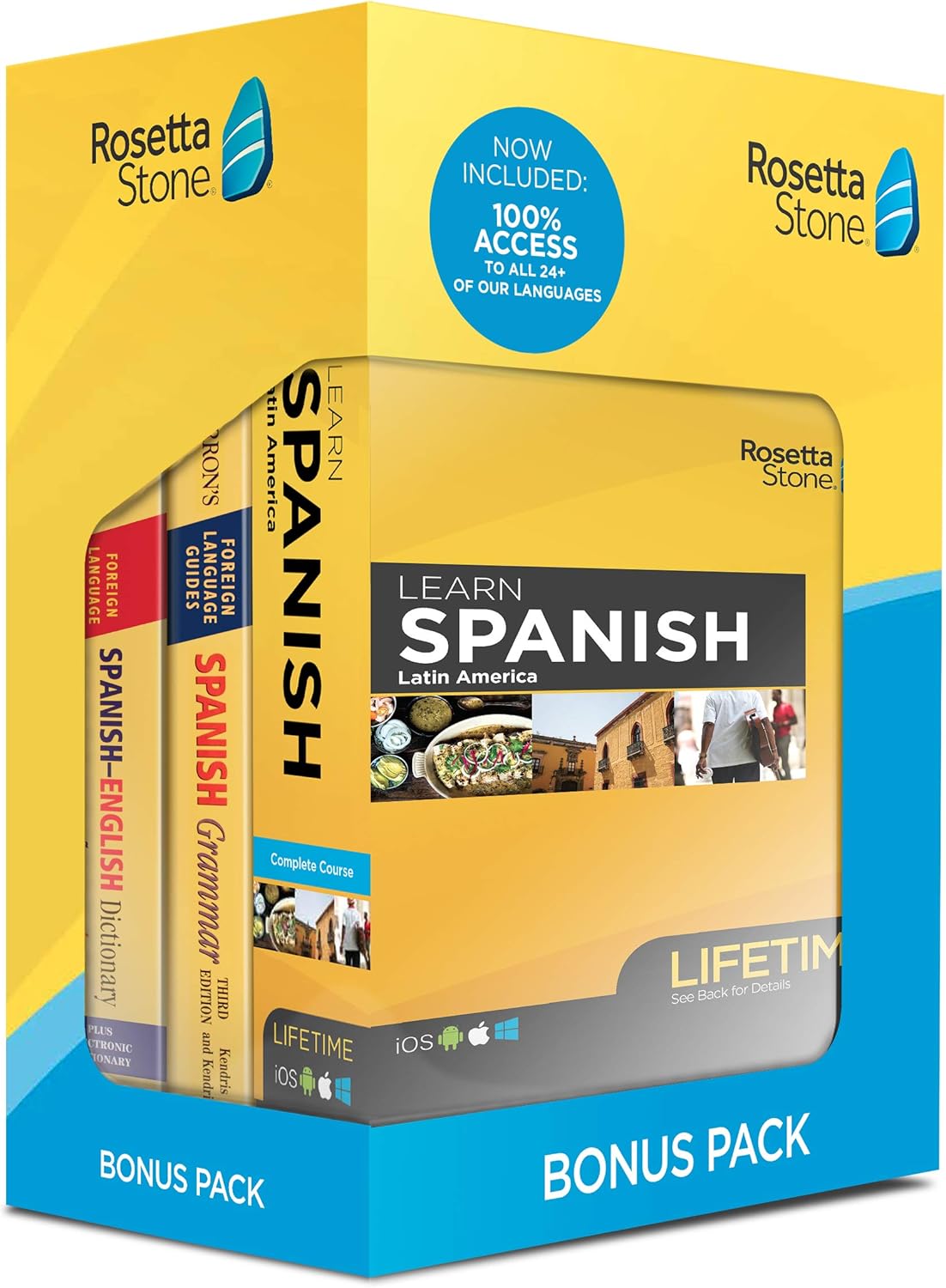 Lifetime Online Access Spanish Grammar Guide Dictionary Book Set B810