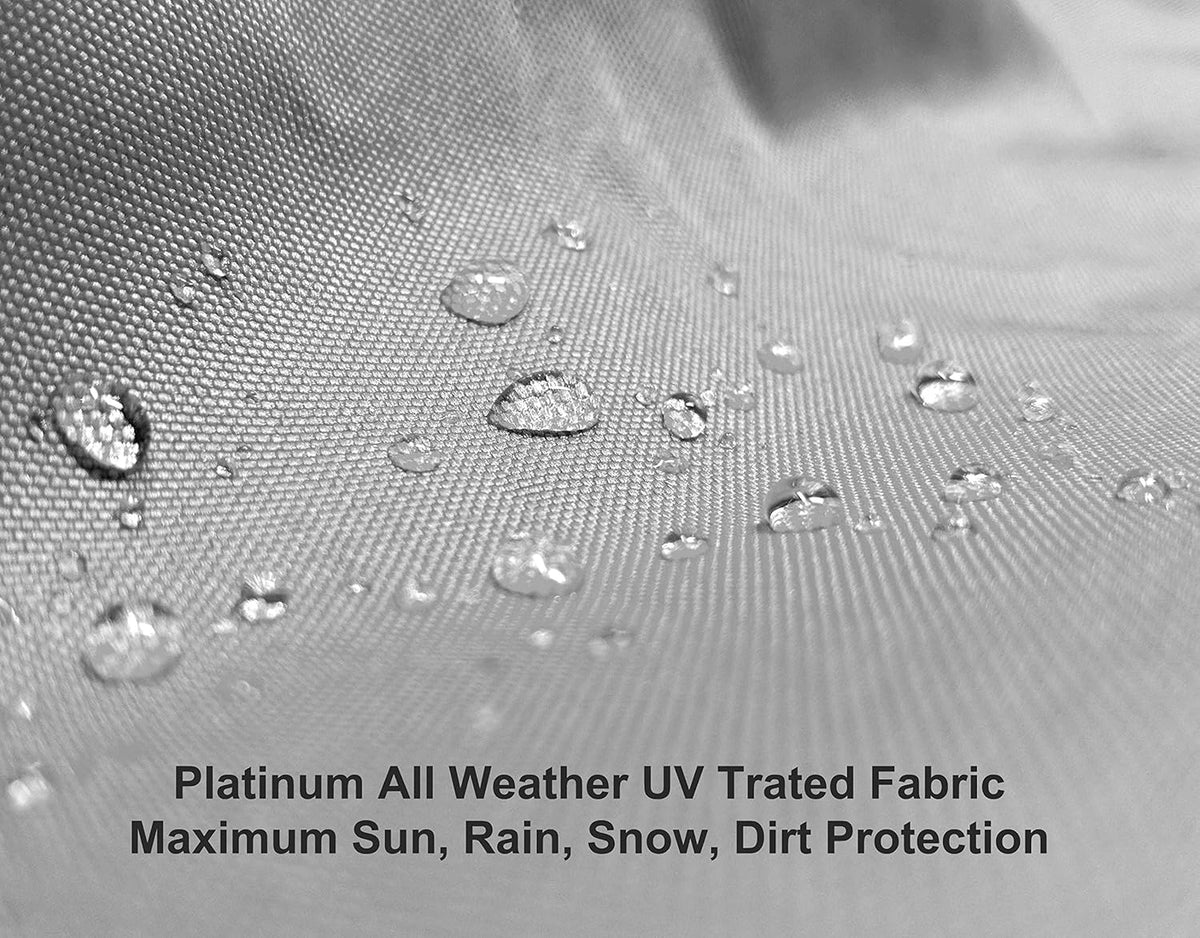 Weatherproof RV Cover for Class A RV 37' - 40' Long with Fleece Lining, Cable Lock, Storage Bag & Wind Straps Q726987