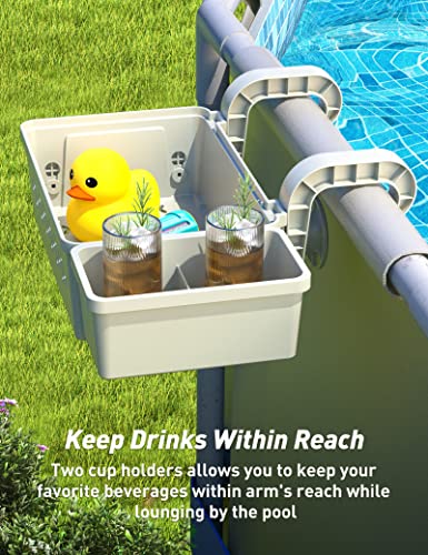 Poolside Storage Basket with Cup Holder S64303