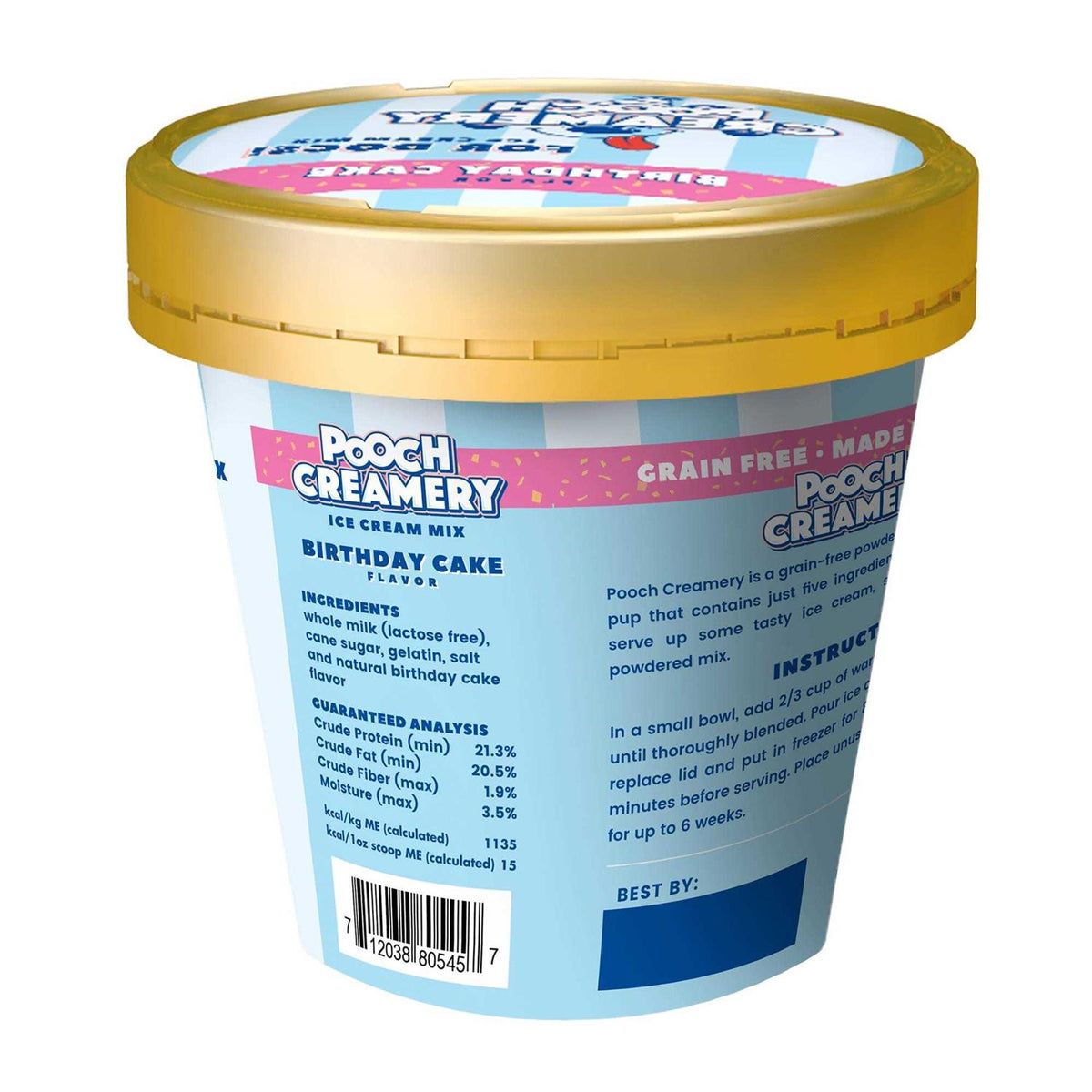 Birthday Cake Ice Cream Mix Dog Treat B986
