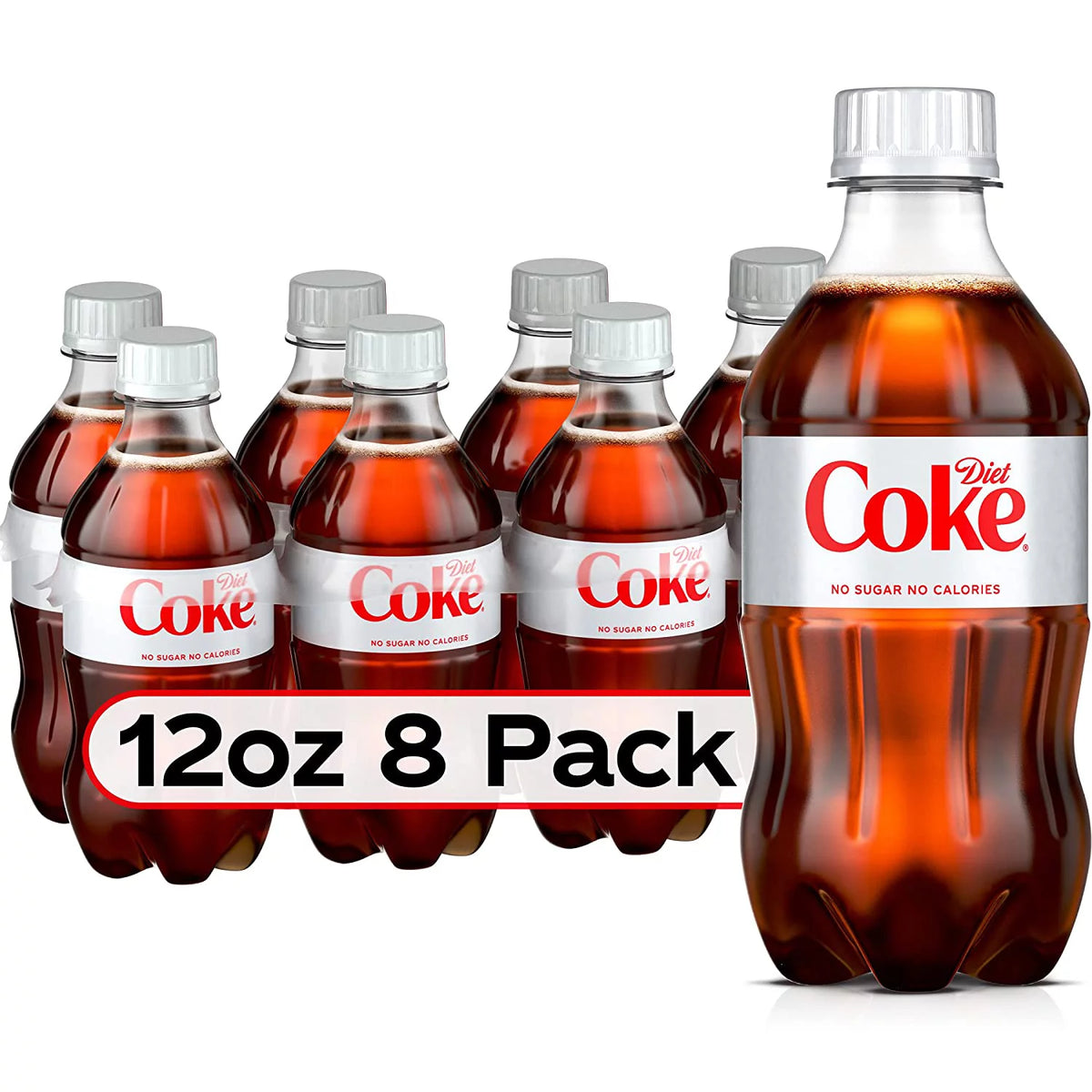 Diet Soda Pop, 12 Fl Oz, 8 Pack Bottles P3836