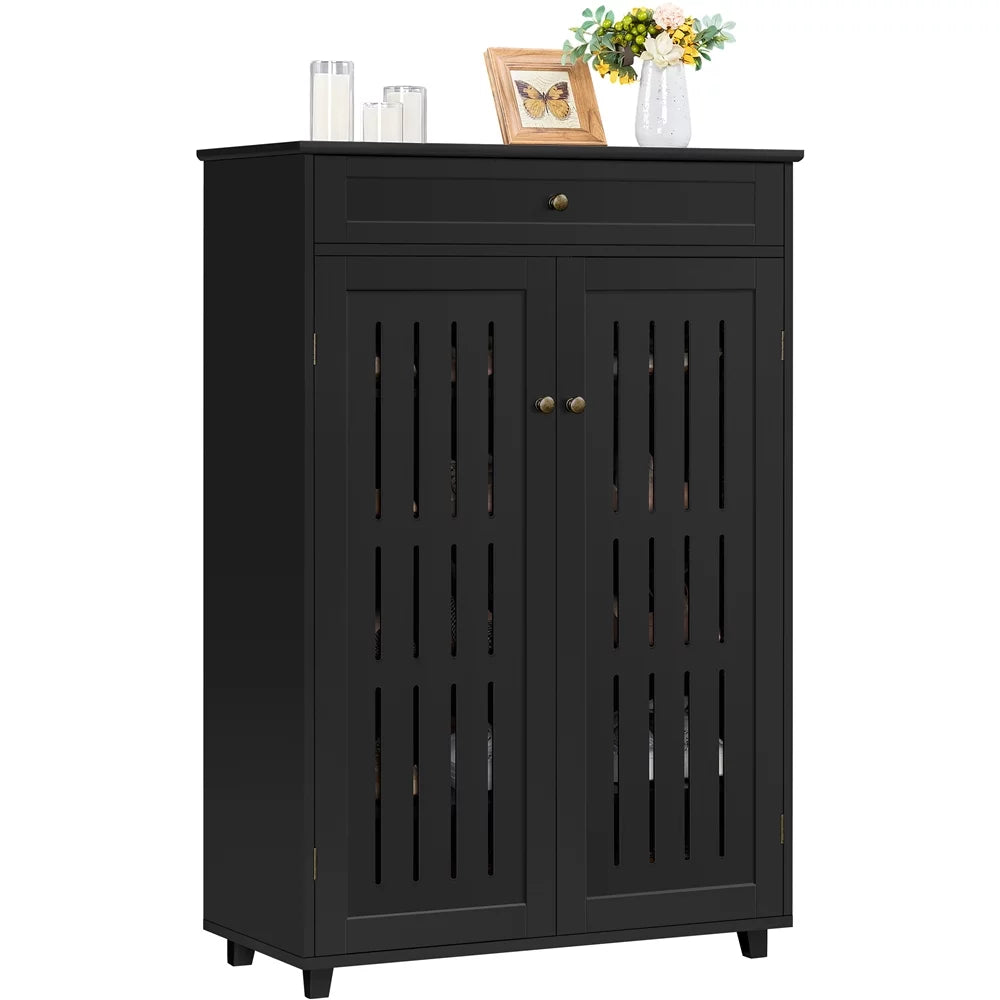 5-Tier Black Shoe Storage Cabinet F63778