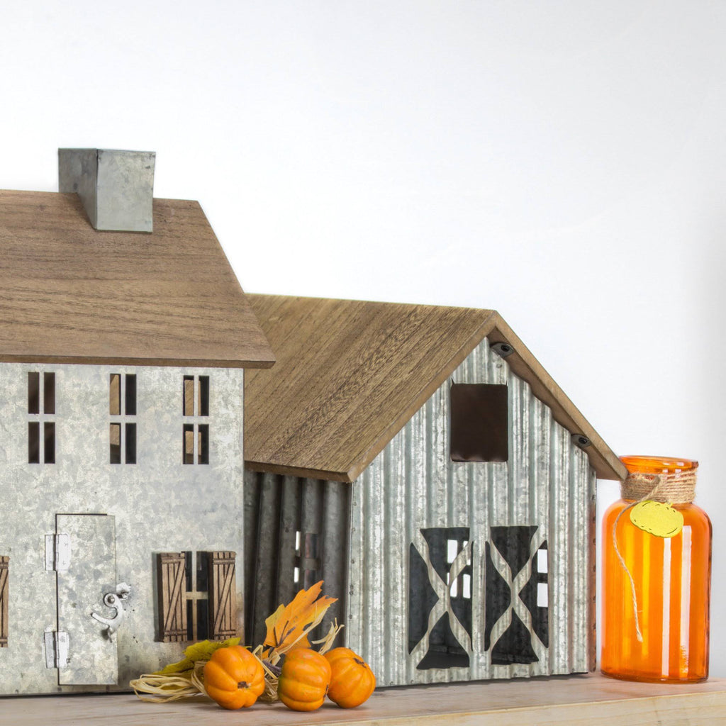 Wood and Metal Tabletop Decor C161296