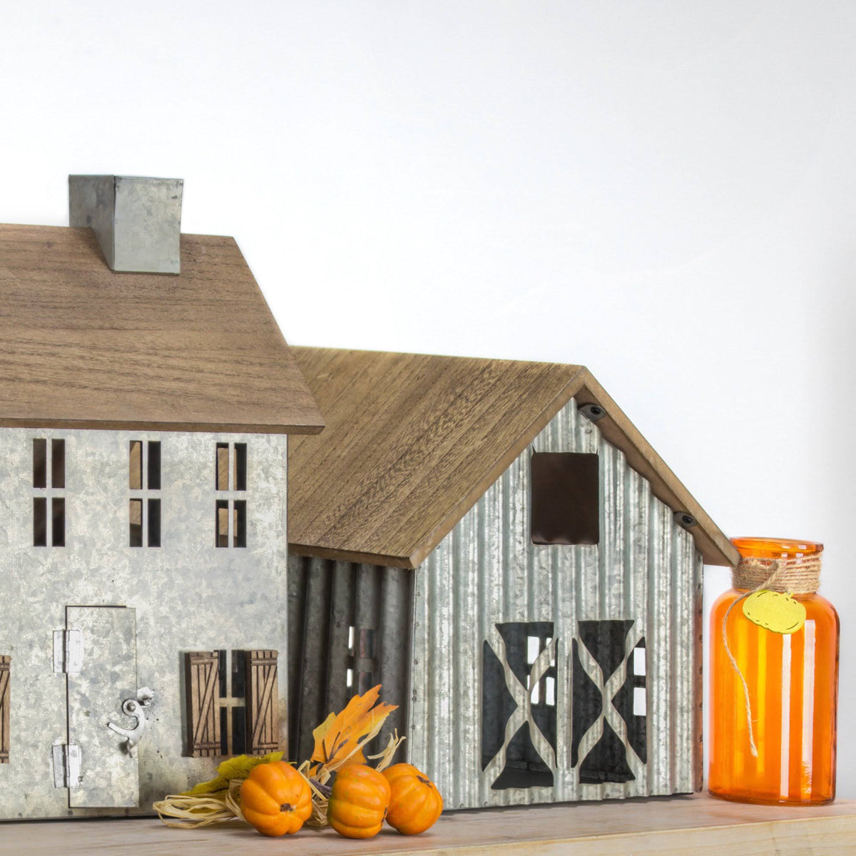 Wood and Metal Tabletop Decor C161296