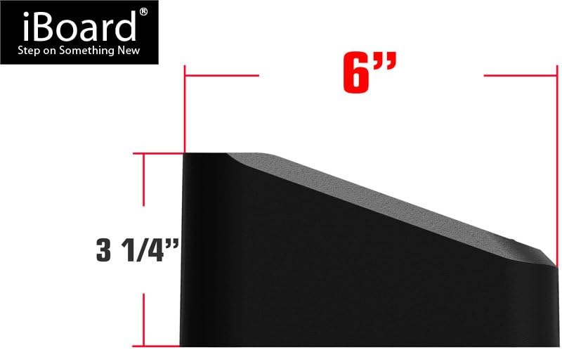 Black 6in Running Boards S4619