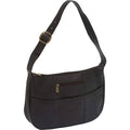 Black Leather Shoulder Bag Q51893