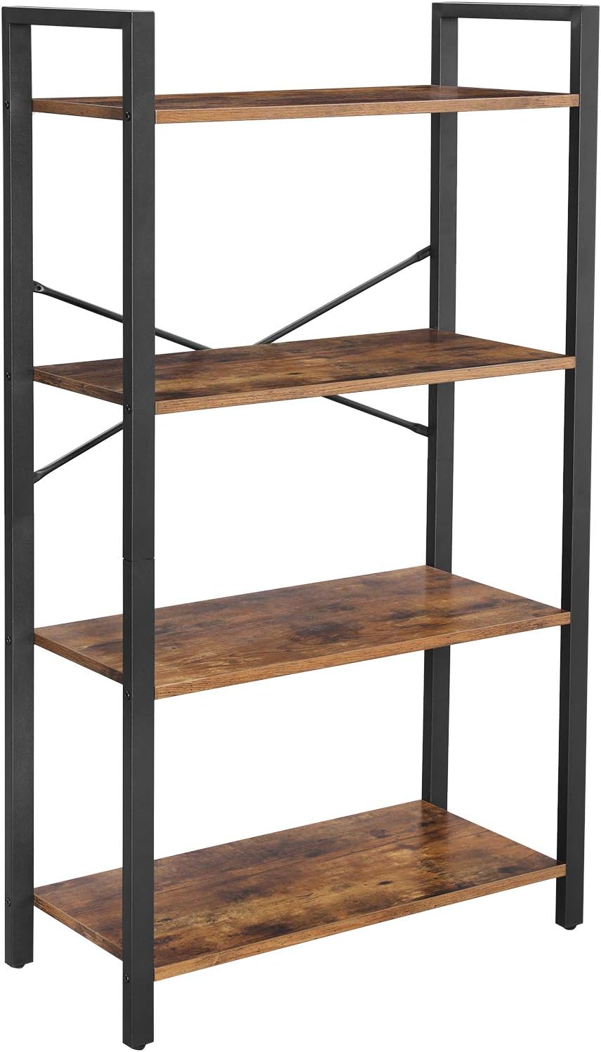 4-Tier Steel Frame Bookshelf T17825