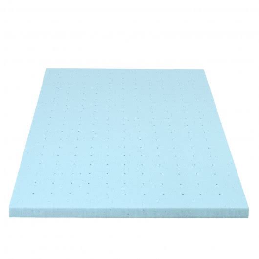 4x22 Gel Injection Memory Foam Ventilated Mattress Topper Full Size Q1743