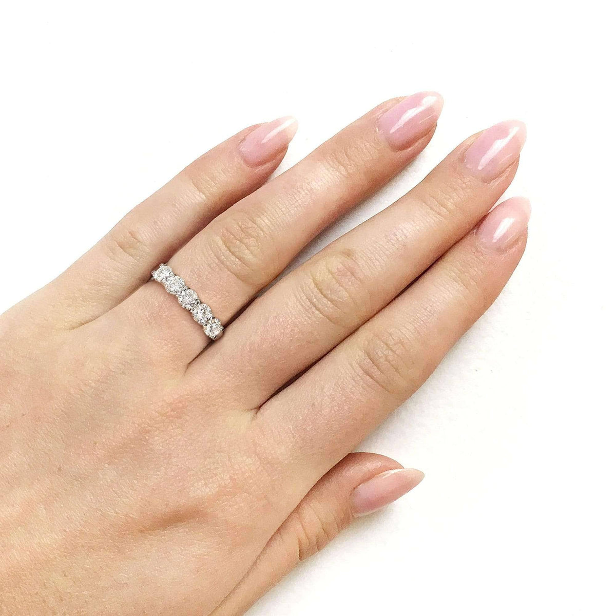 14K Yellow Gold Moissanite Bridal Wedding Band J238