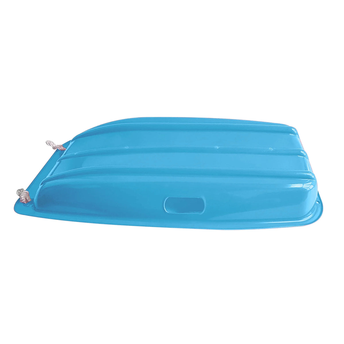 Blue Plastic Snow Toboggan Sled with Tow Rope H812