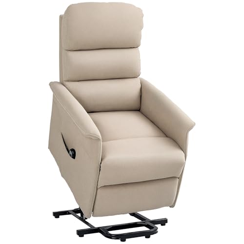 Black Fabric Power Lift Recliner Chair with Remote Control A193550
